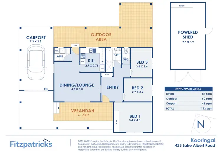Floorplan of Homely house listing, 423 Lake Albert Road, Kooringal NSW 2650