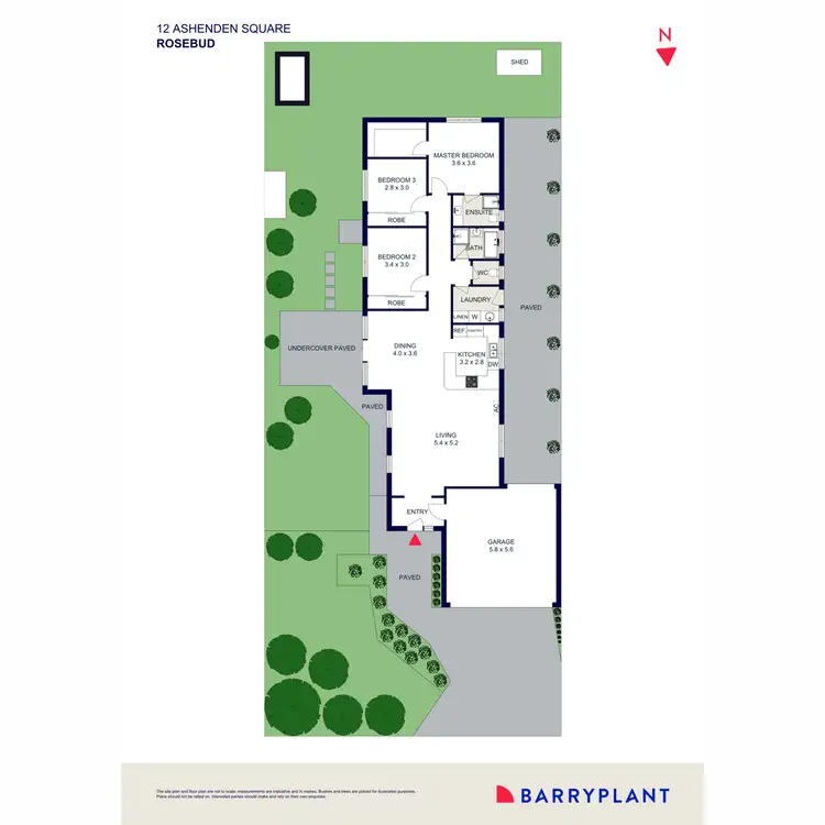 Floorplan of Homely house listing, 12 Ashenden Square, Rosebud VIC 3939