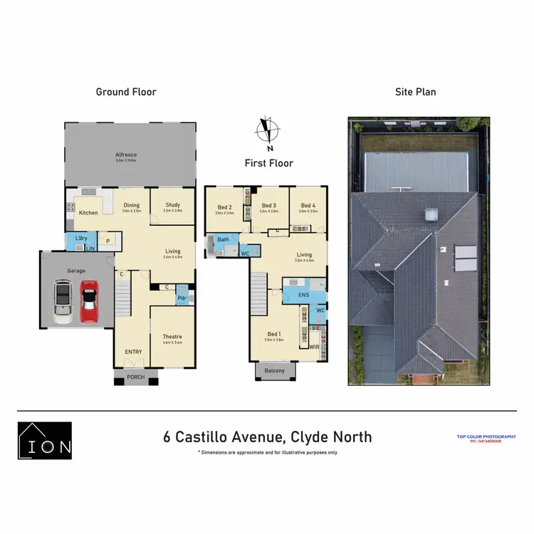 Floorplan of Homely house listing, 6 Castillo Avenue, Clyde North VIC 3978