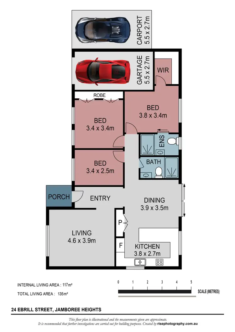 Floorplan of Homely house listing, 24 Ebrill Street, Jamboree Heights QLD 4074