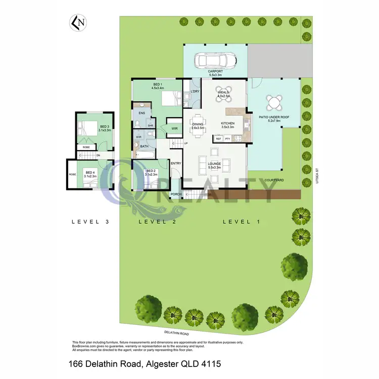 Floorplan of Homely house listing, 166 Delathin Road, Algester QLD 4115