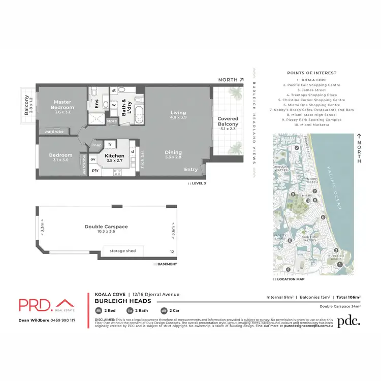 Floorplan of Homely unit listing, 12/16 Djerral Avenue, Burleigh Heads QLD 4220