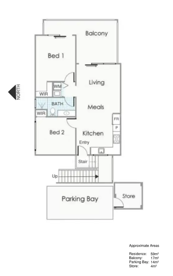 Floorplan of Homely unit listing, 5/29 Orchid Street, Joondanna WA 6060