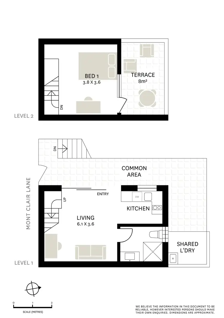 Floorplan of Homely apartment listing, 1 Mont Clair Lane, Darlinghurst NSW 2010