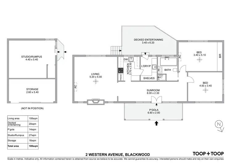 Floorplan of Homely house listing, 2 Western Avenue, Blackwood SA 5051