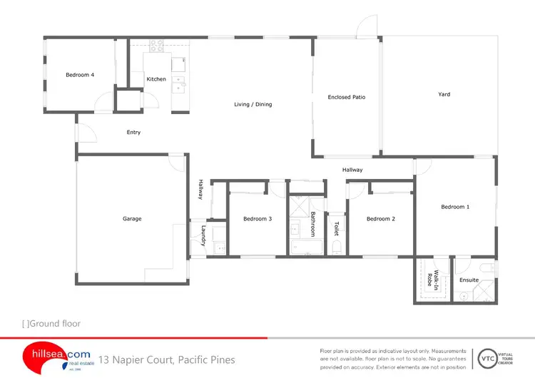 Floorplan of Homely house listing, 13 Napier Court, Pacific Pines QLD 4211