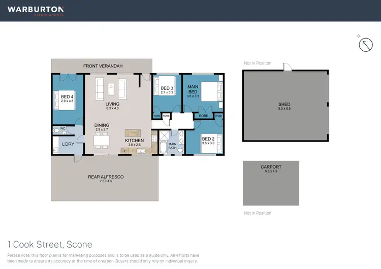 Floorplan of Homely house listing, 1 Cook Street, Scone NSW 2337