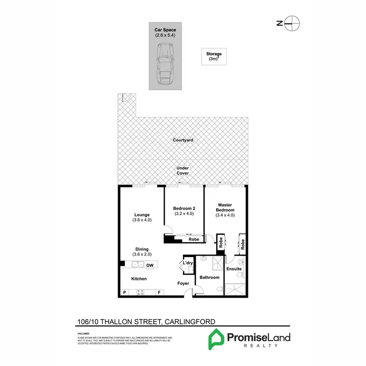 Floorplan of Homely apartment listing, 106/10 Thallon Street, Carlingford NSW 2118