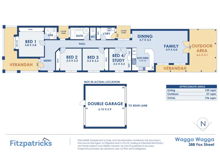 Floorplan of Homely house listing, 38b Fox Street, Wagga Wagga NSW 2650
