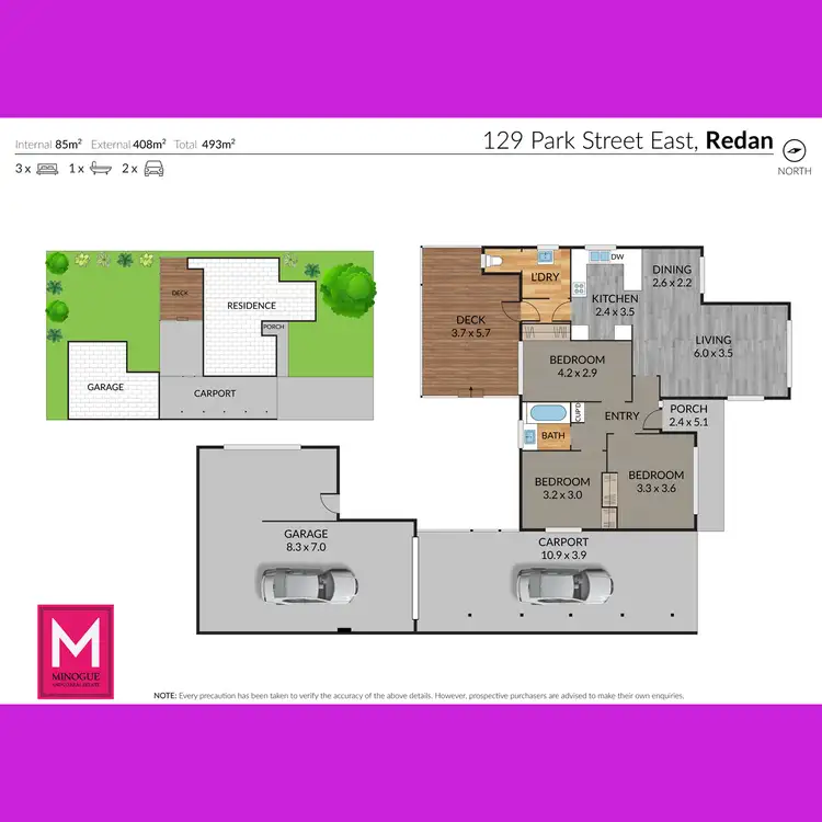 Floorplan of Homely house listing, 129 Park st E, Redan VIC 3350