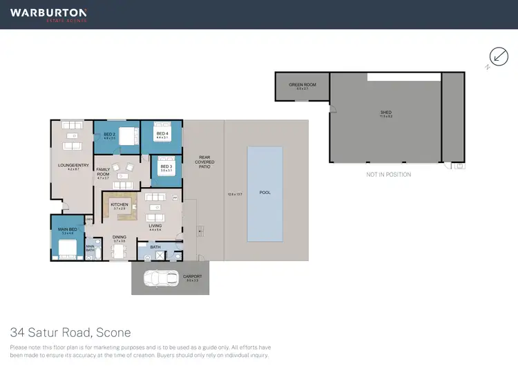 Floorplan of Homely house listing, 34 Satur Road, Scone NSW 2337