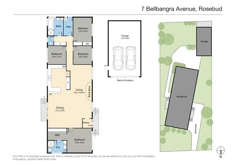 Floorplan of Homely house listing, 7 Bellbangra Avenue, Rosebud VIC 3939