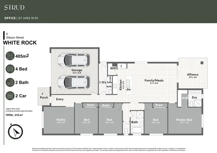 Floorplan of Homely house listing, 4 Gibson Street, White Rock QLD 4306