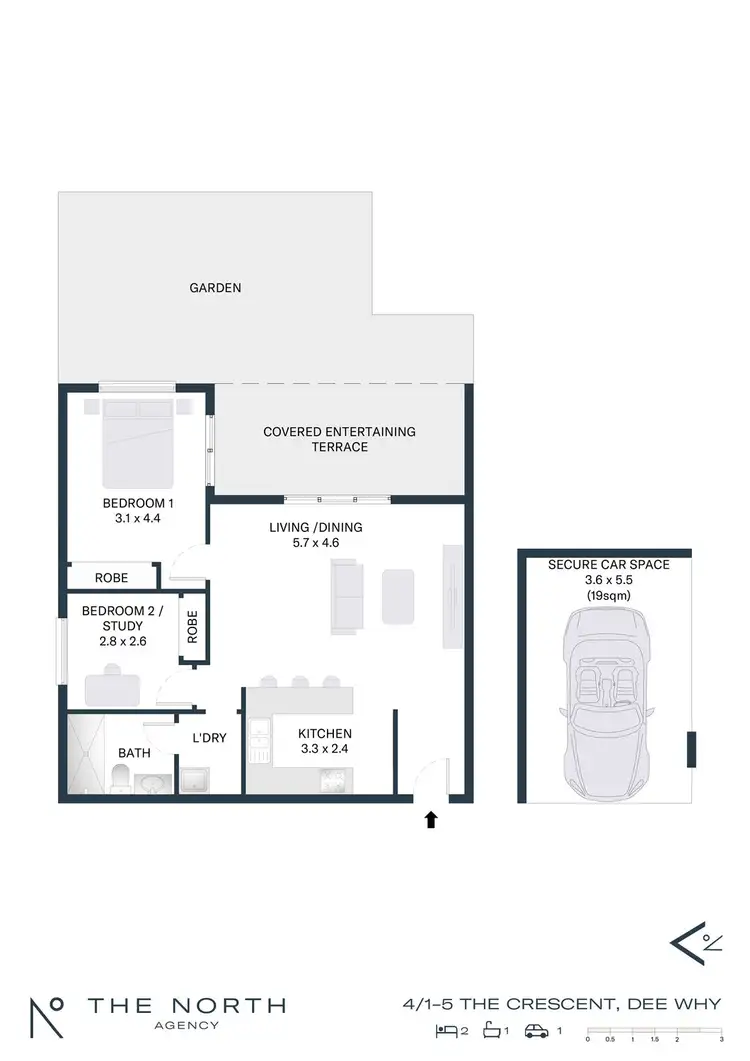 Floorplan of Homely apartment listing, 4/1-5 The Crescent, Dee Why NSW 2099
