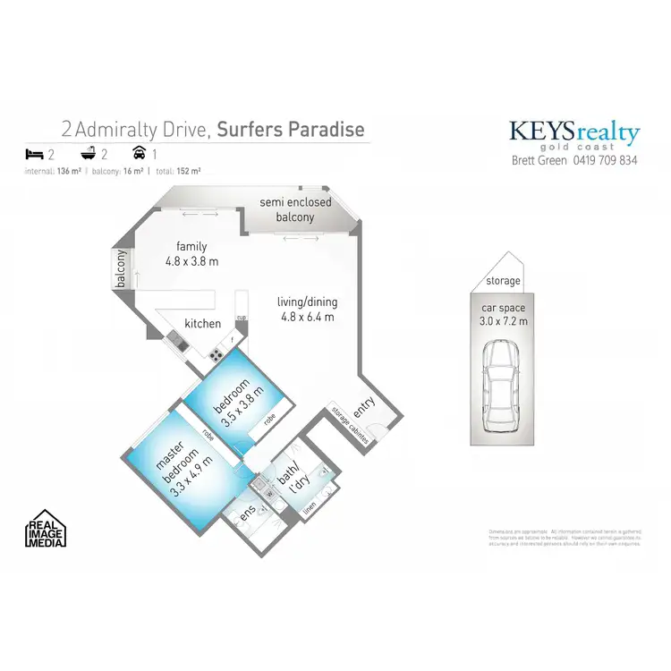 Floorplan of Homely apartment listing, 102/2 Admiralty Drive, Paradise Waters QLD 4217