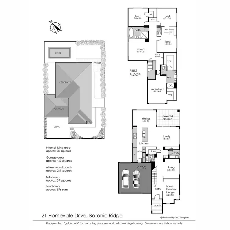 Floorplan of Homely house listing, 21 Homevale Drive, Botanic Ridge VIC 3977