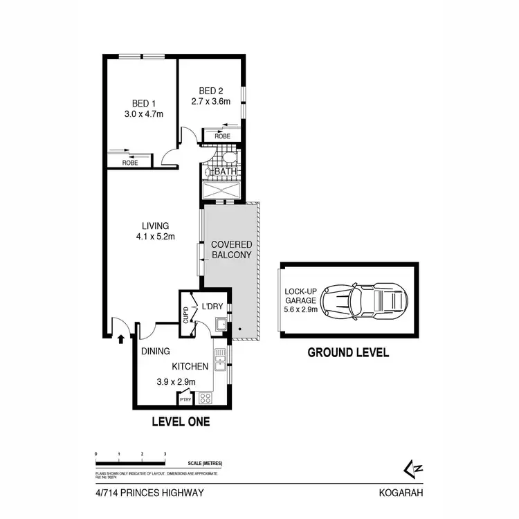Floorplan of Homely flat listing, 4/714 Princes Highway, Kogarah NSW 2217
