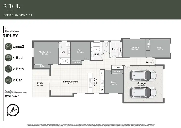 Floorplan of Homely house listing, 22 Daniell Close, Ripley QLD 4306