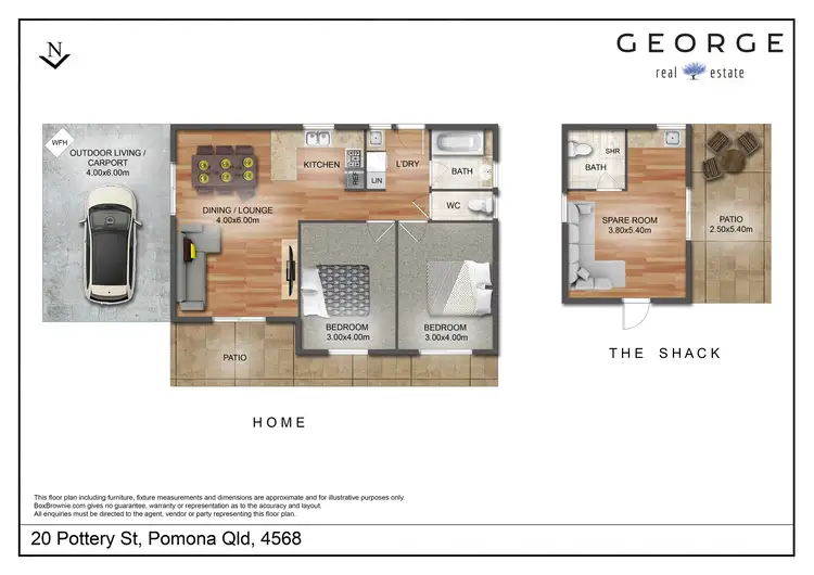 Floorplan of Homely house listing, 20 Pottery Street, Pomona QLD 4568