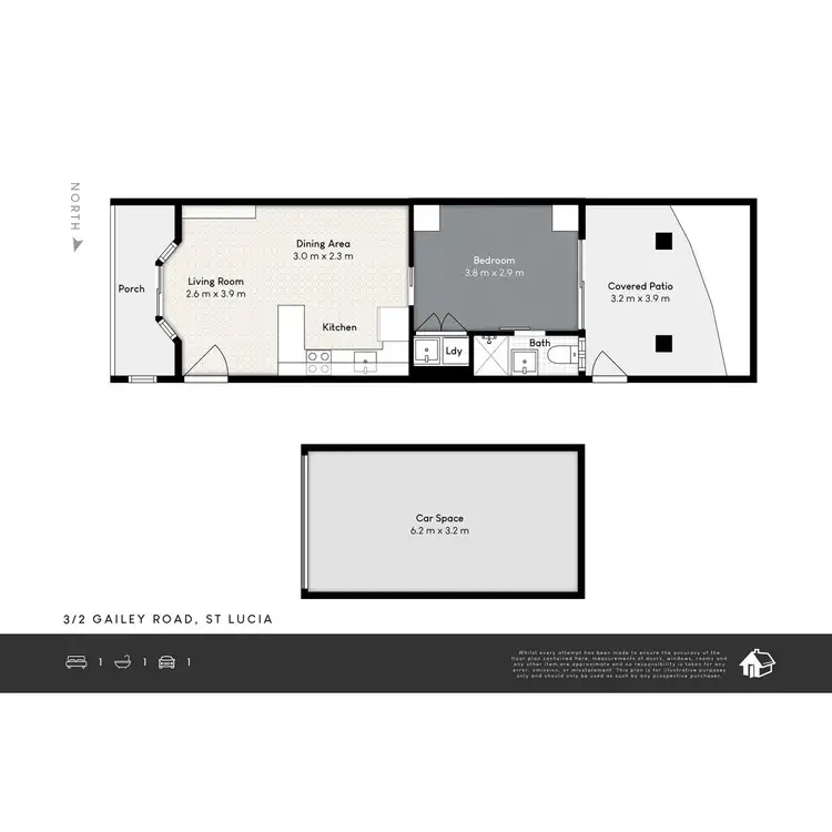 Floorplan of Homely unit listing, 2 Gailey Road, St Lucia QLD 4067