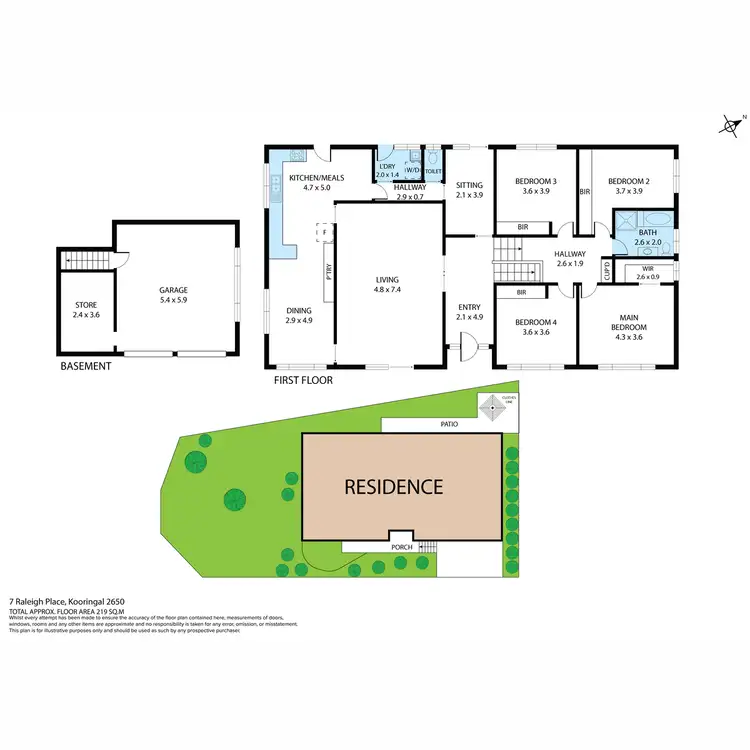 Floorplan of Homely house listing, 7 Raleigh Place, Kooringal NSW 2650