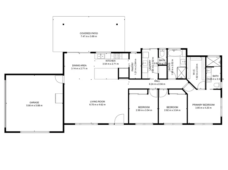 Floorplan of Homely house listing, 3 Camira Court, South Bingera QLD 4670