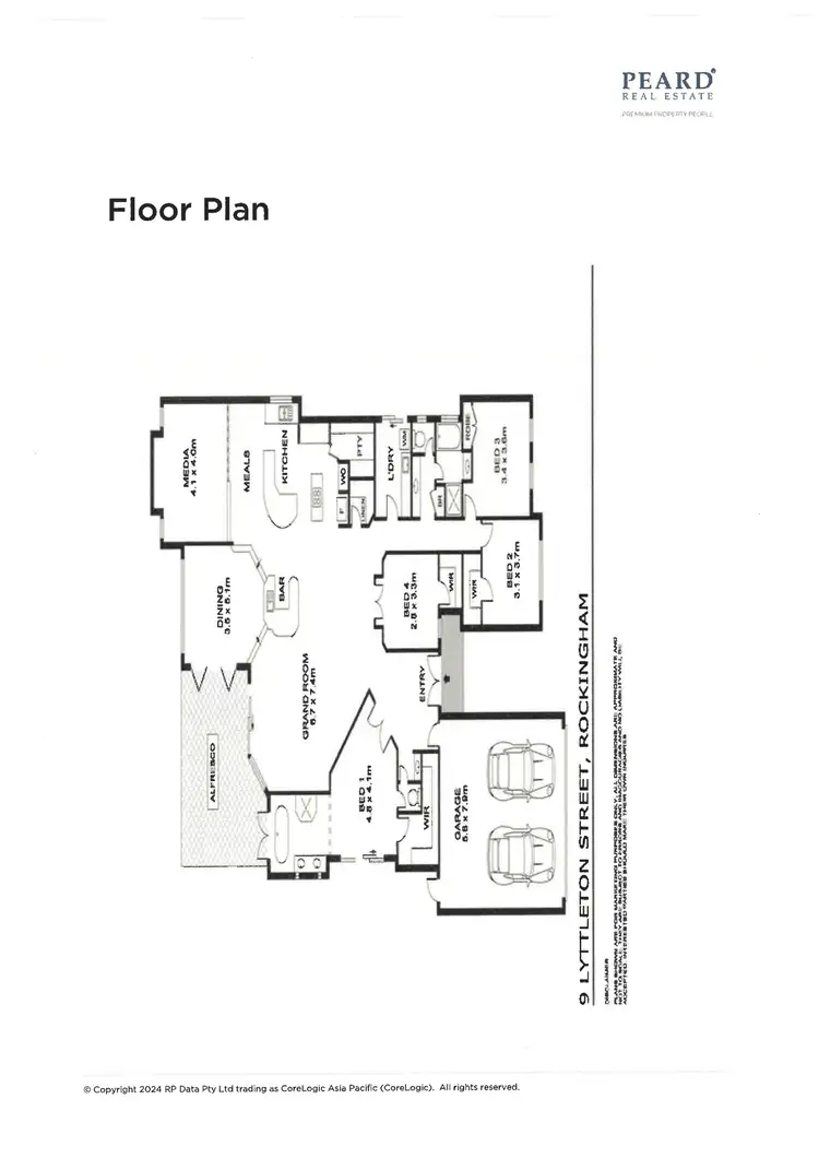 Floorplan of Homely house listing, 9 Lyttleton Street, Rockingham WA 6168