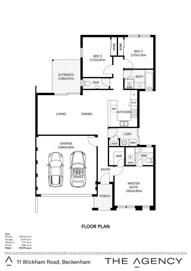 Floorplan of Homely house listing, 11 Wickham Road, Beckenham WA 6107