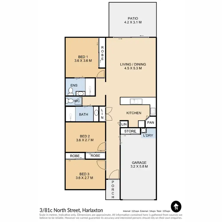 Floorplan of Homely unit listing, 3/81C North Street, Harlaxton QLD 4350