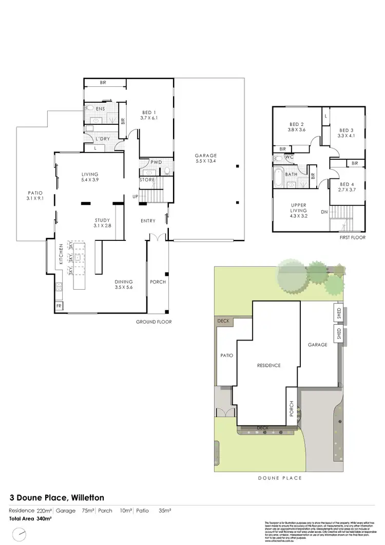 Floorplan of Homely house listing, 3 Doune Place, Willetton WA 6155