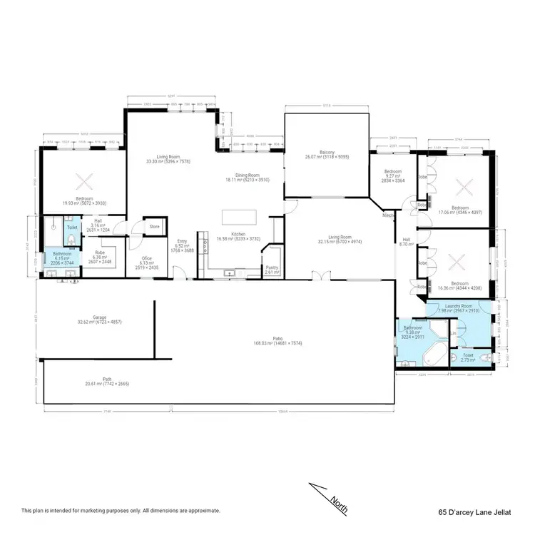 Floorplan of Homely rural property listing, 65 D'arcy Lane, Bega NSW 2550