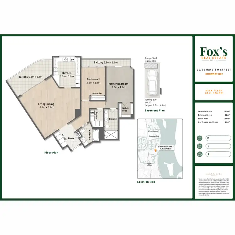 Floorplan of Homely unit listing, 90/21 Bayview Street, Runaway Bay QLD 4216