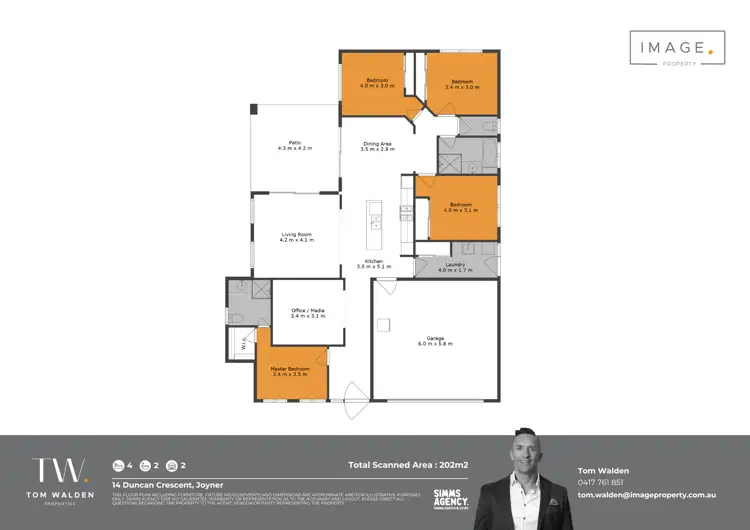 Floorplan of Homely house listing, 14 Duncan Crescent, Joyner QLD 4500