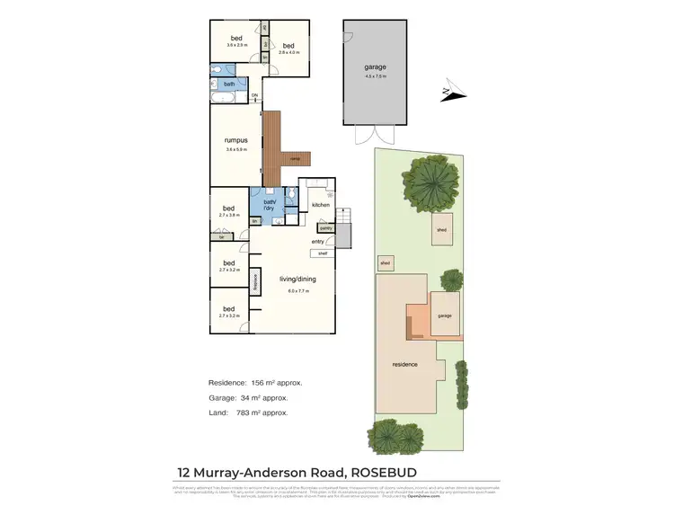 Floorplan of Homely house listing, 12 Murray-Anderson Road, Rosebud VIC 3939