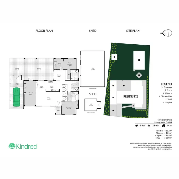 Floorplan of Homely house listing, 42 Hickory Drive, Narangba QLD 4504