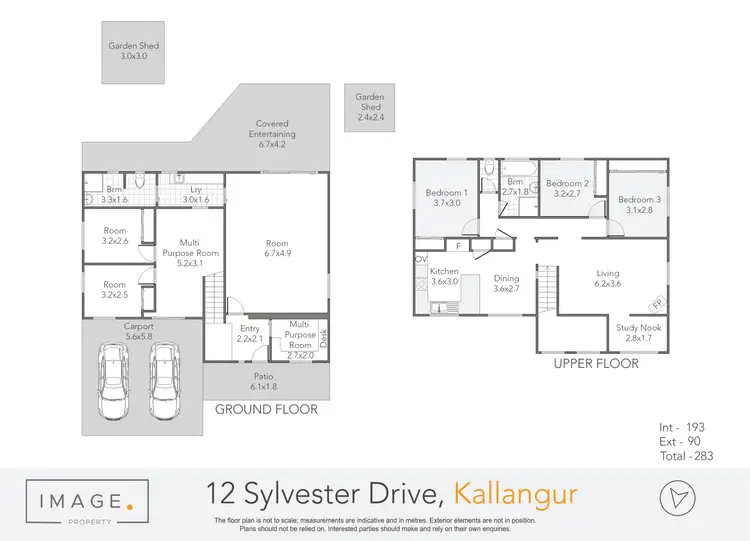 Floorplan of Homely house listing, 12 Sylvester Drive, Kallangur QLD 4503