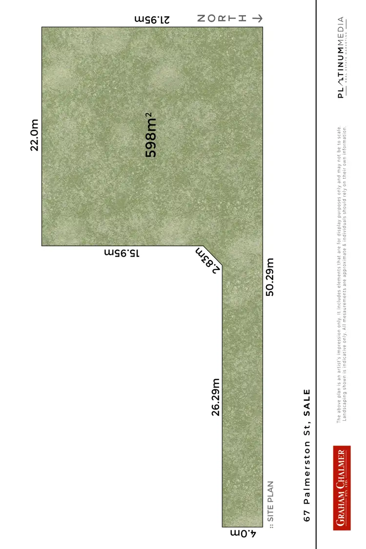 Floorplan of Homely land listing, 67 Palmerston Street, Sale VIC 3850