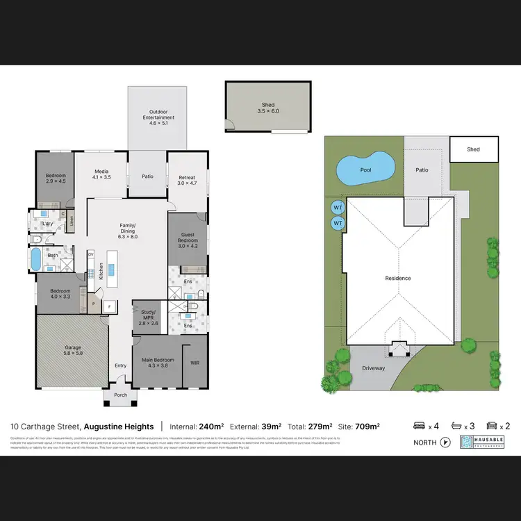Floorplan of Homely house listing, 10 Carthage Street, Augustine Heights QLD 4300