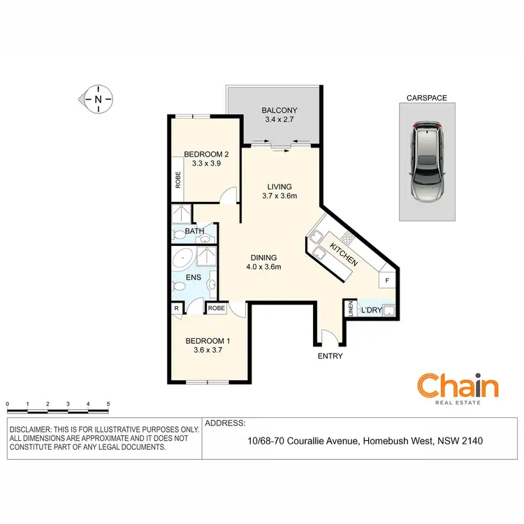 Floorplan of Homely apartment listing, 10/68 Courallie Avenue, Homebush West NSW 2140