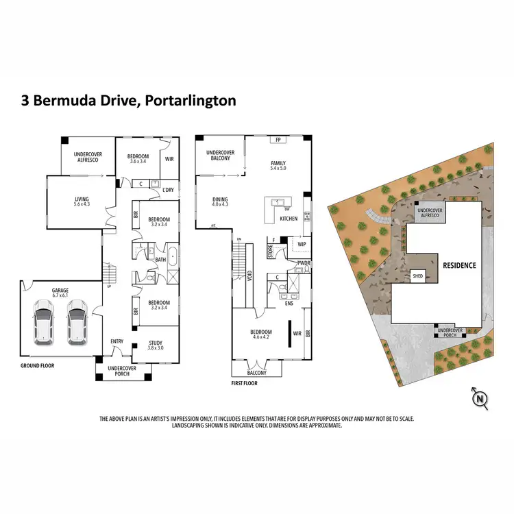 Floorplan of Homely house listing, 3 Bermuda Drive, Portarlington VIC 3223