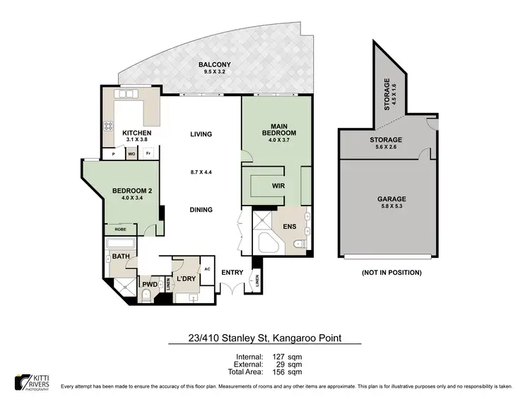 Floorplan of Homely apartment listing, 23/410 Stanley Street, South Brisbane QLD 4101