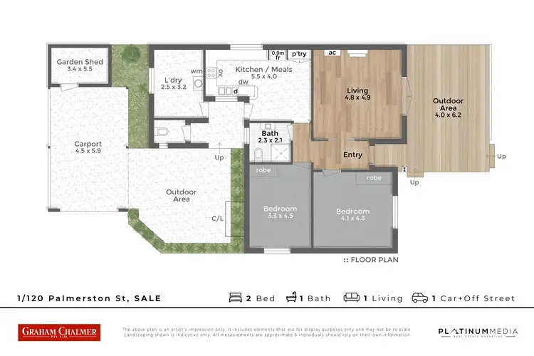 Floorplan of Homely house listing, 1/120 Palmerston Street, Sale VIC 3850