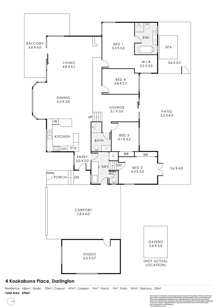 Floorplan of Homely house listing, 4 Kookaburra Place, Darlington WA 6070