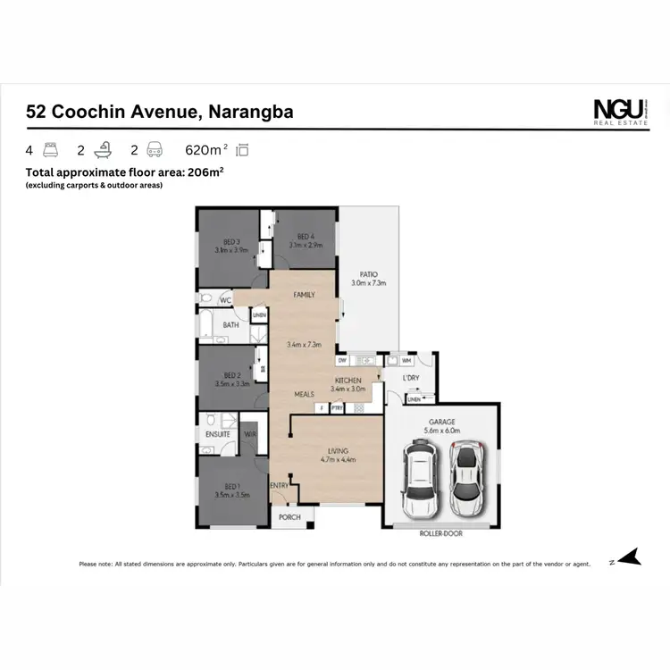 Floorplan of Homely house listing, 52 Coochin Avenue, Narangba QLD 4504