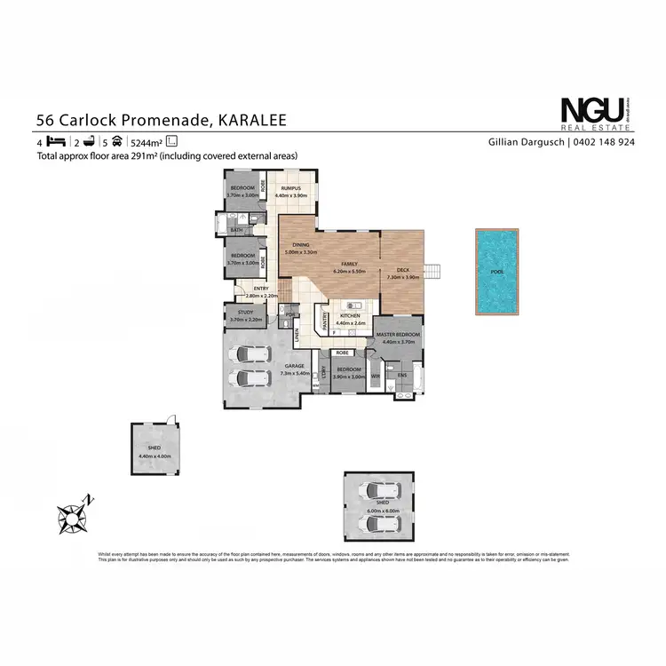 Floorplan of Homely house listing, 56 Carlock Promenade, Karalee QLD 4306