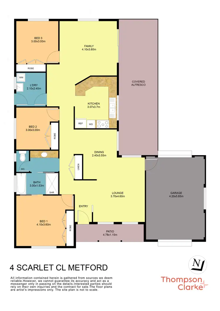 Floorplan of Homely house listing, 4 Scarlet Close, Metford NSW 2323
