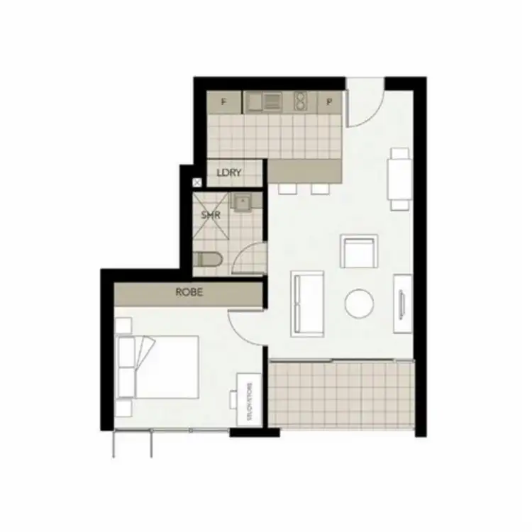 Floorplan of Homely apartment listing, 2102/25 Connor Street, Fortitude Valley QLD 4006