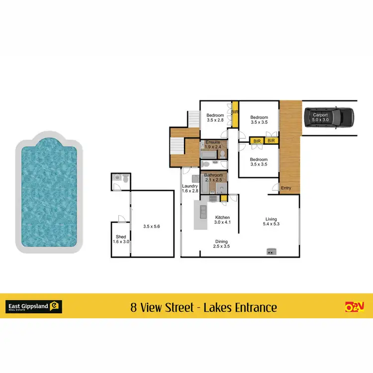 Floorplan of Homely house listing, 8 View Street, Lakes Entrance VIC 3909