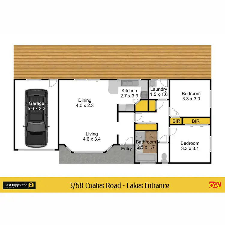 Floorplan of Homely unit listing, 3/58 Coates Road, Lakes Entrance VIC 3909