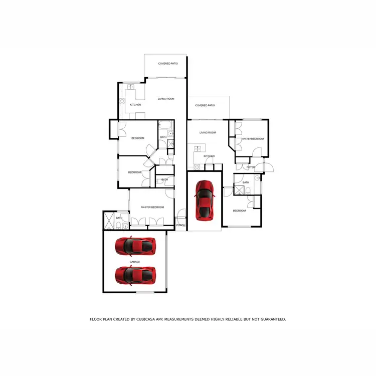 Floorplan of Homely semi-detached listing, 21 Adam Court, Kallangur QLD 4503